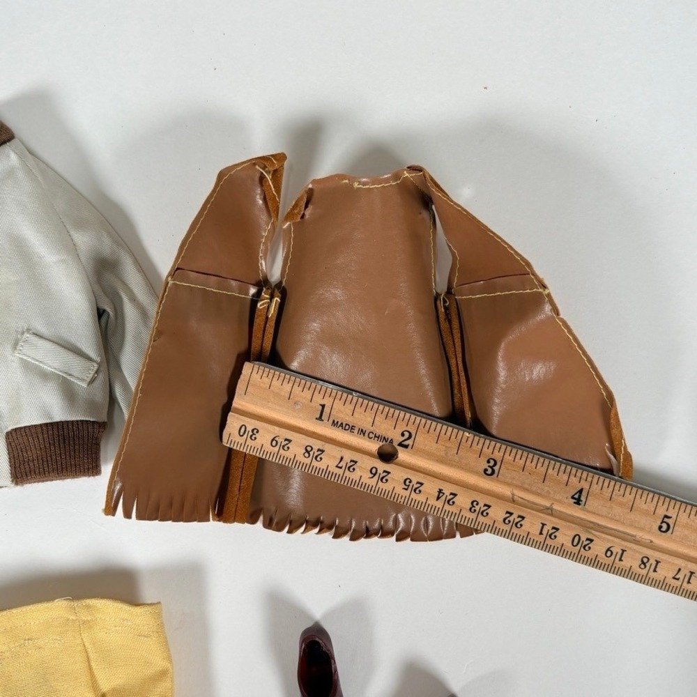 Vintage 1960s Ken Doll and Clothing Lot Blonde Painted Hair Jacket Shorts Shoes - Picture 9 of 14